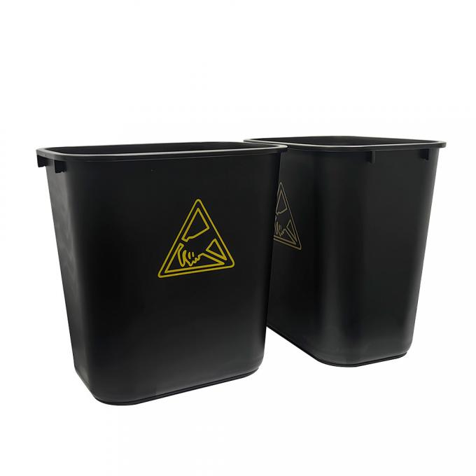 35L PP Plastic ESD Electrostatic Cleanroom Tool Box Trash Can 0