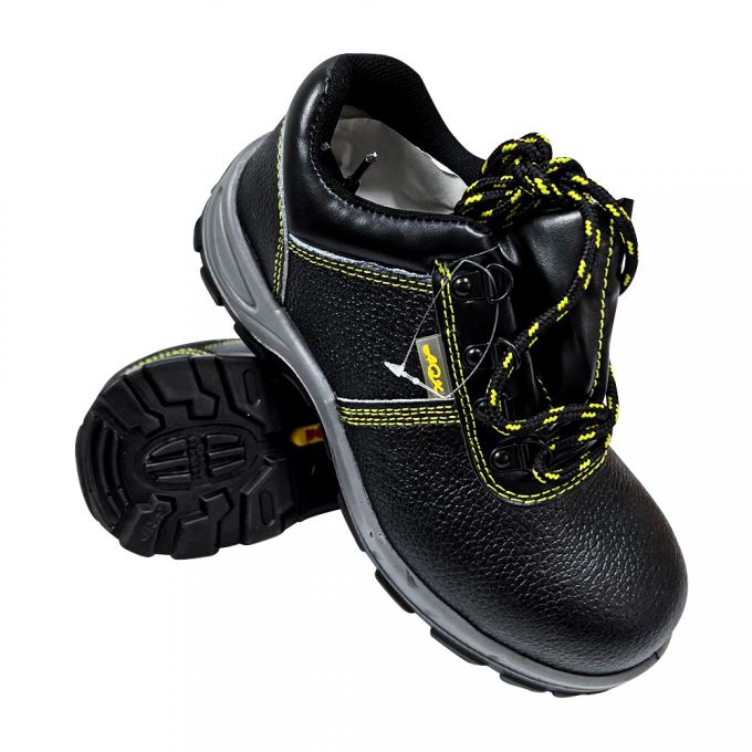 Black Anti Smashing Anti Piercing Steel Toe Safety Working Shoes 0