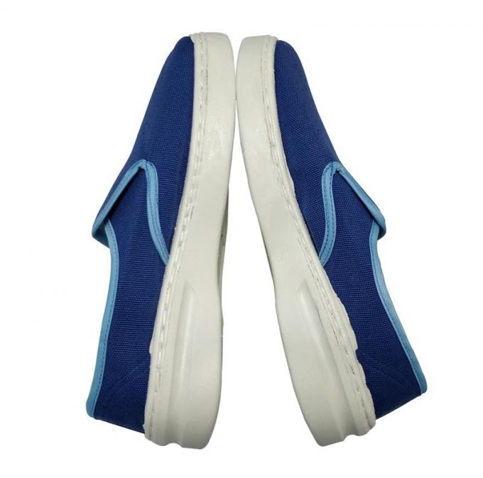 Dark Blue Fabric ESD Safety Shoes Non Hole Anti Static Shoes For EPA Area 1