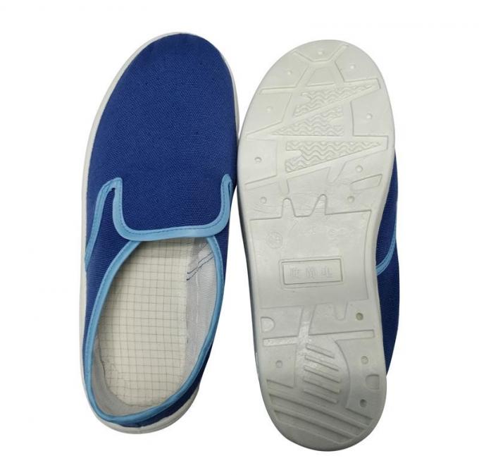 Dark Blue Fabric ESD Safety Shoes Non Hole Anti Static Shoes For EPA Area 2