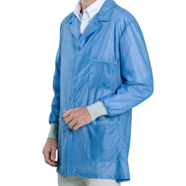 Cleanroom 80GSM Conductive Fiber 100% Polyester ESD Fabric 0