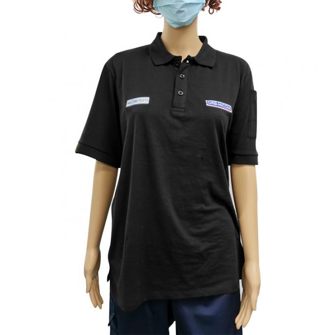 Unisex ESD Anti Static Suit For Class 1000 Cleanroom 0