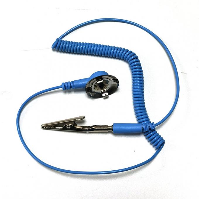 Wired PVC ESD Anti Static Wrist Strap For Electronic Industry 8