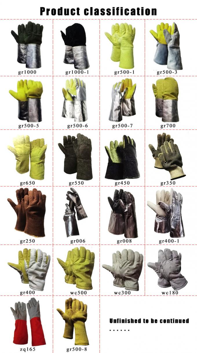 White Thickening ESD Anti Static Heat Resistant Gloves 5mm Grid Style 2