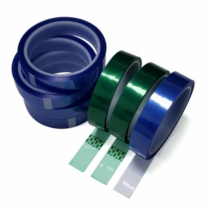 Custom Size Blue Green PET Masking Tape High Temperature Resistant 0