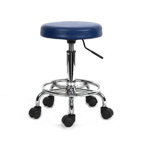 ESDpro dust-free ESD-safe PU stool, blue, height-adjustable – view 1