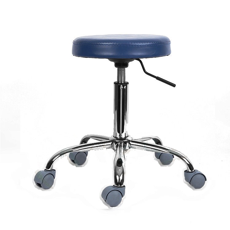ESDpro dust-free ESD-safe PU stool, blue, height-adjustable – view 2
